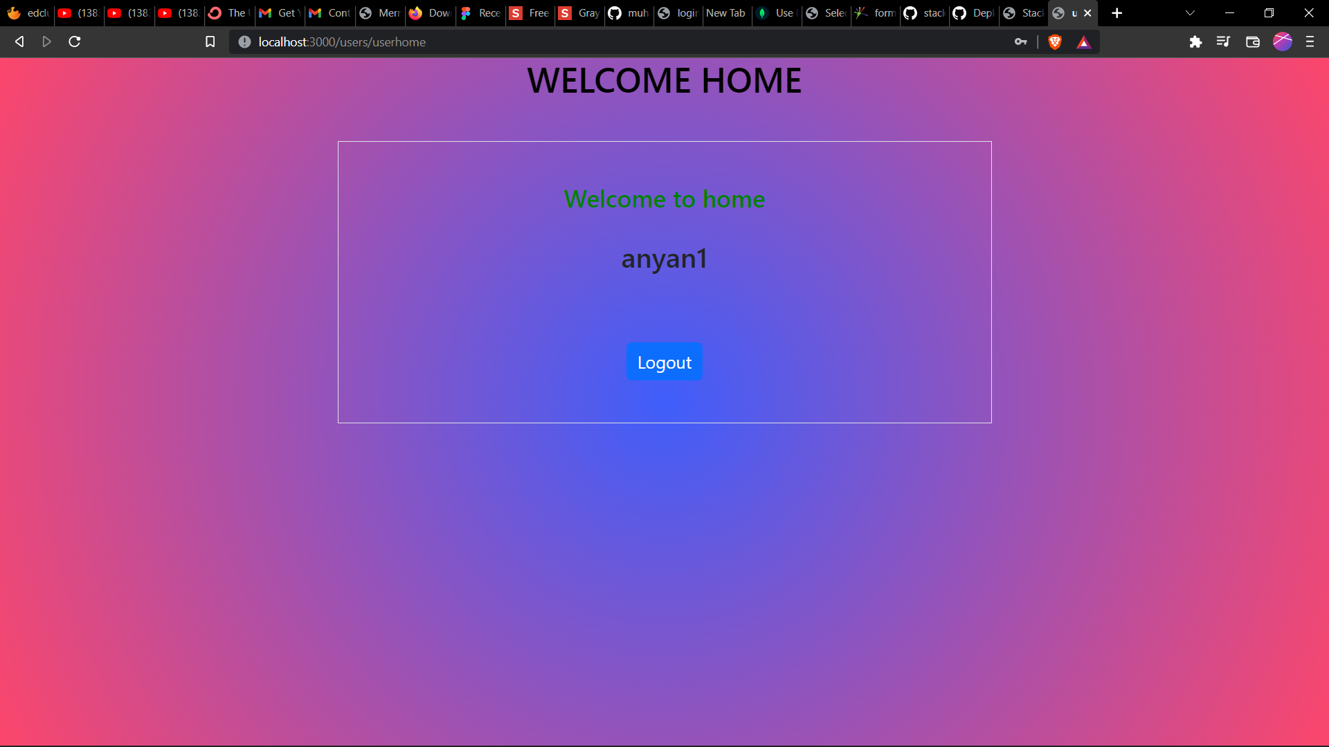 user home