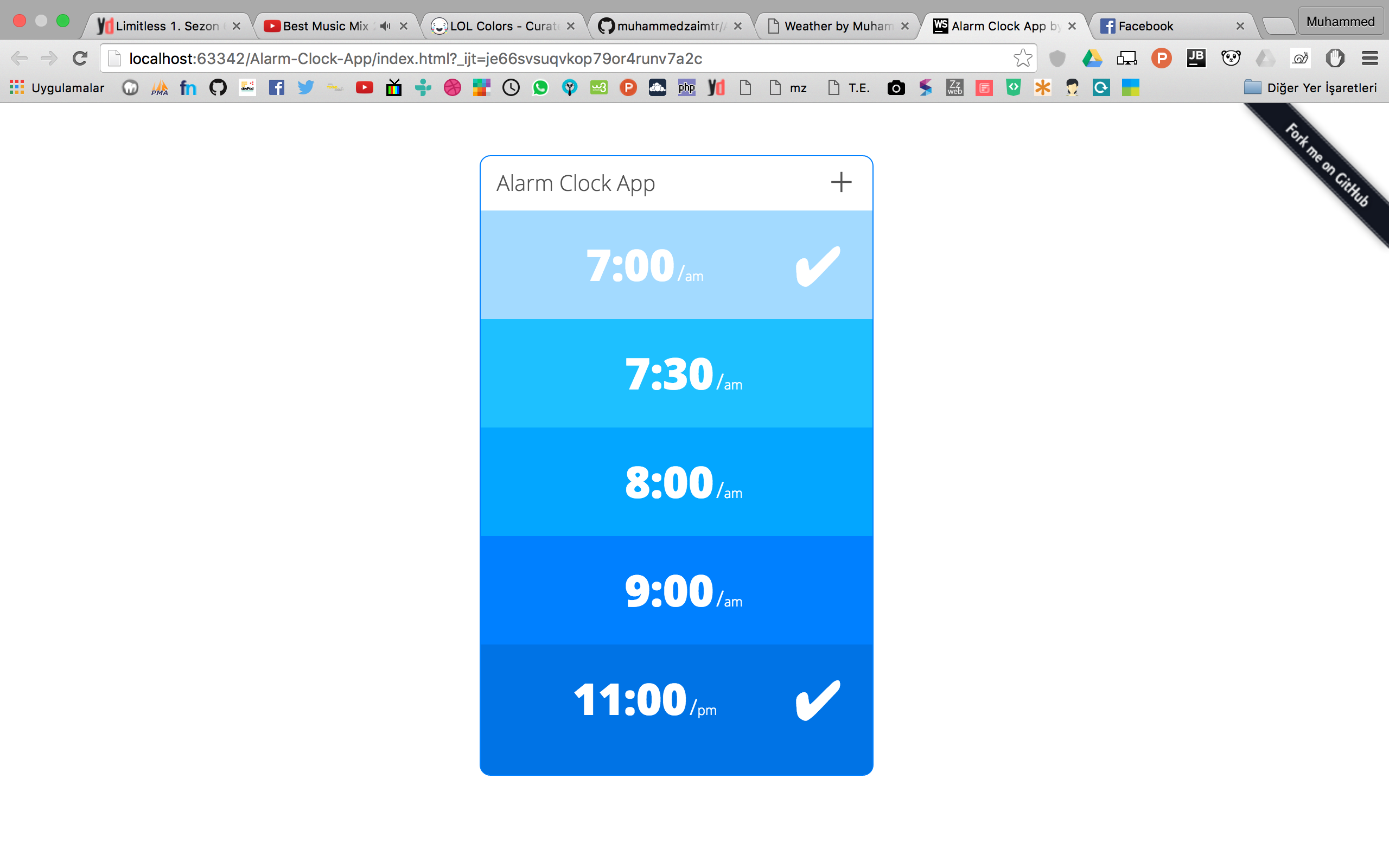 Alarm Clock App by Muhammed Zaim