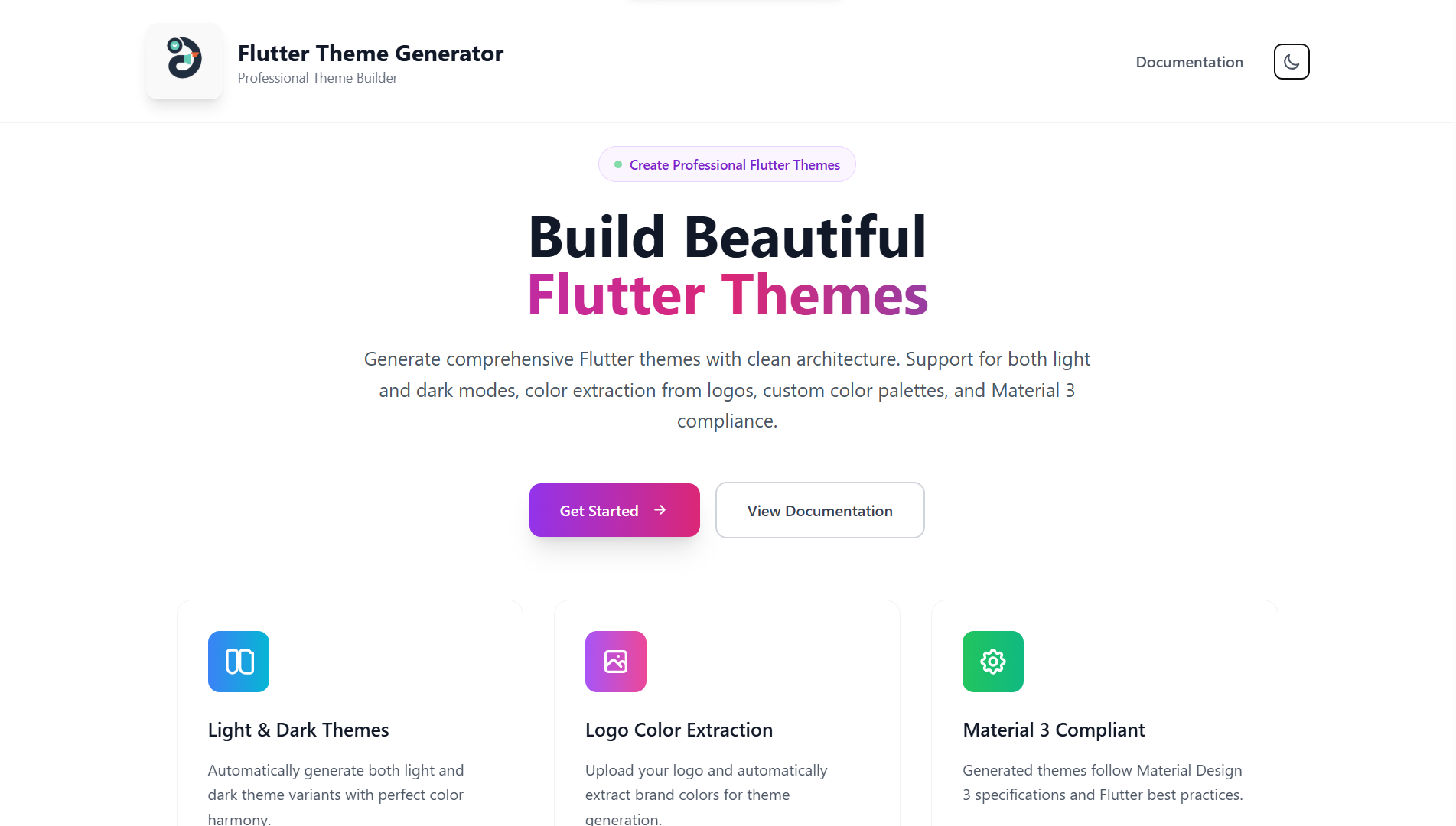 Flutter Theme Generator