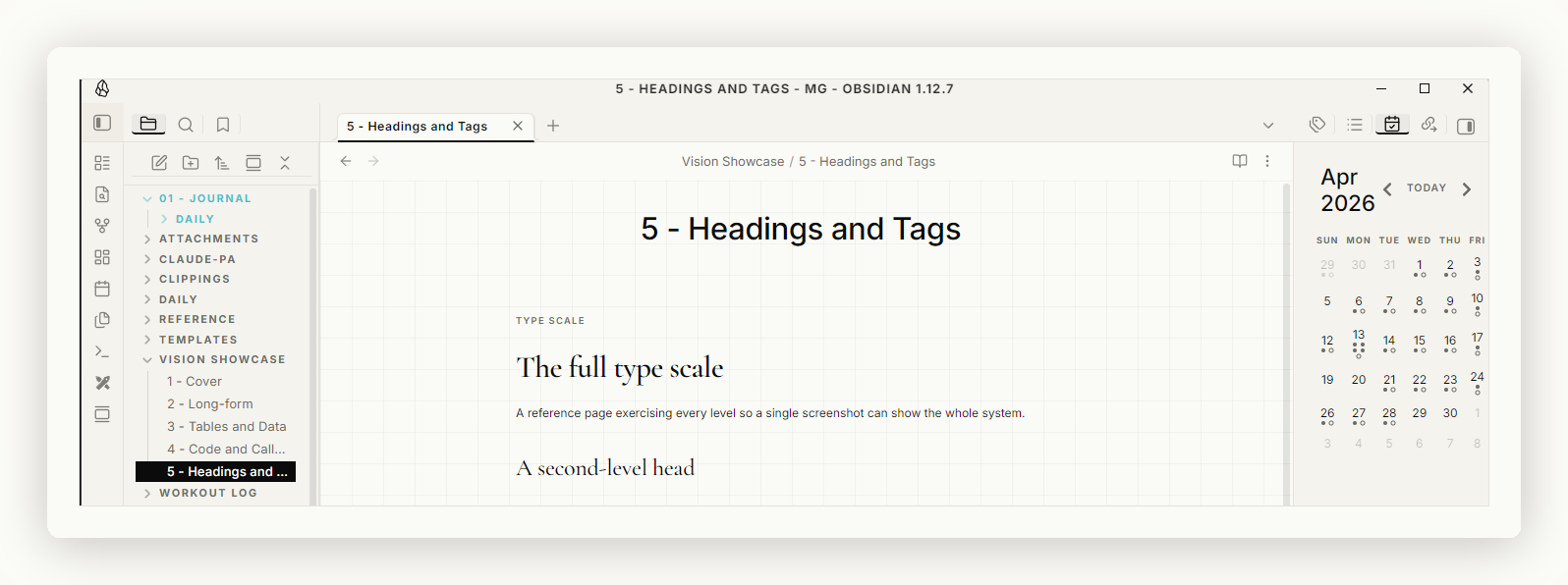 Type scale