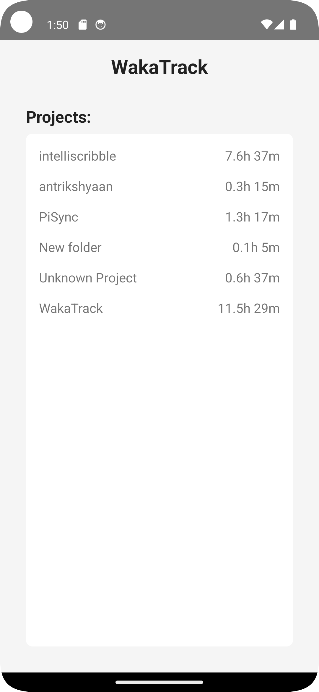 Project Screen