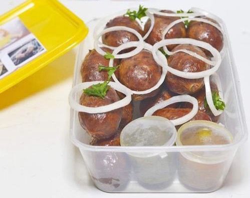 Plat à emporter Saucisse de bœuf