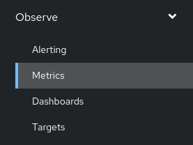 Observe --> Metrics