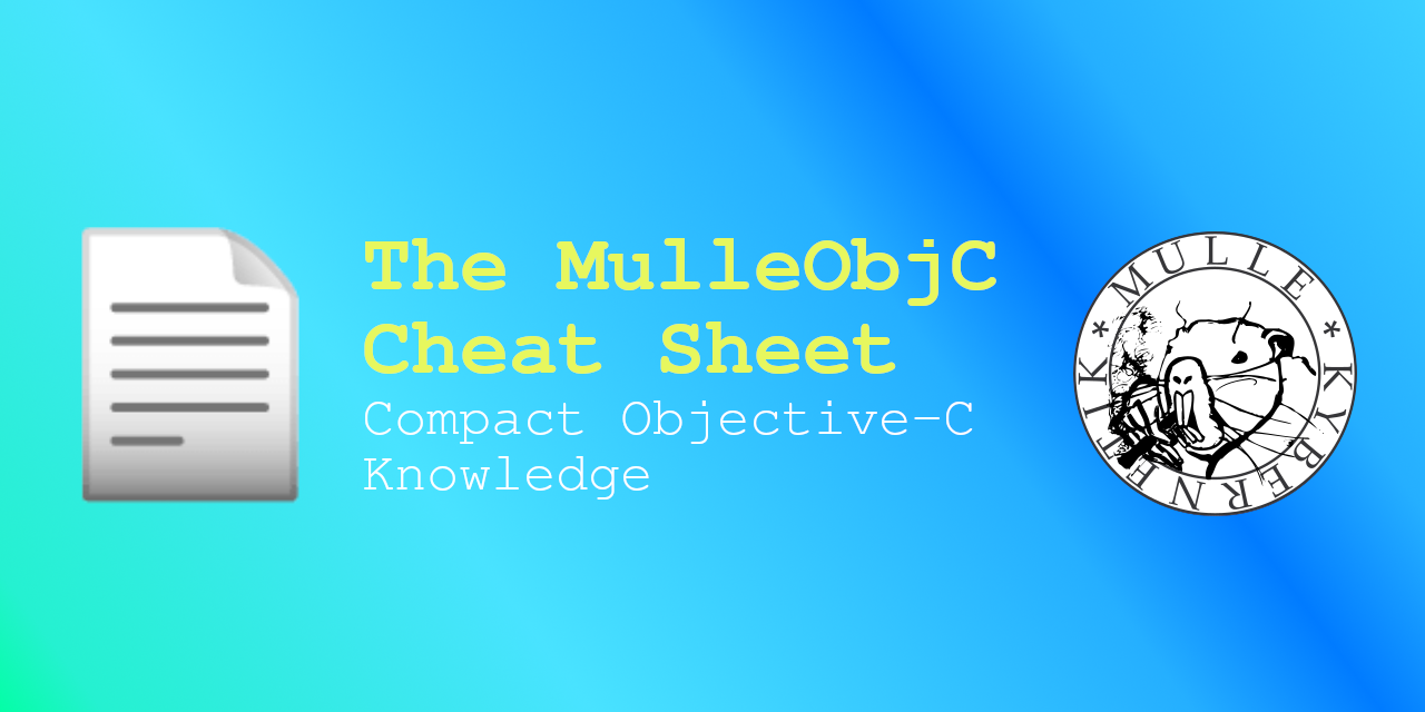 mulle-objc Cheat Sheet