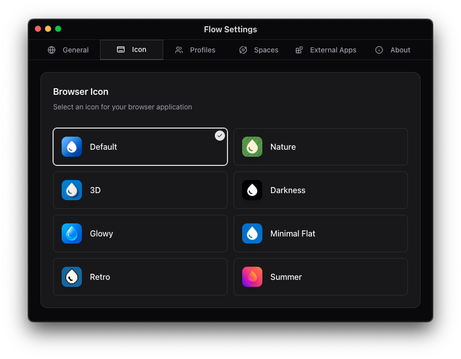 Settings - macOS