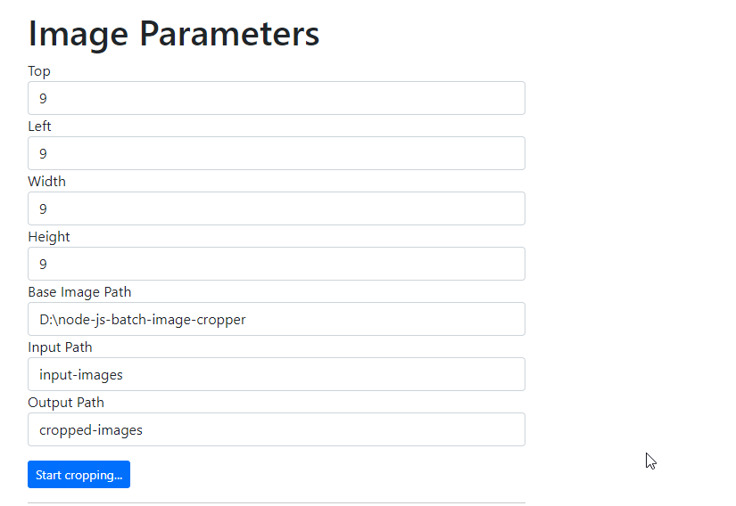 Image Parameters