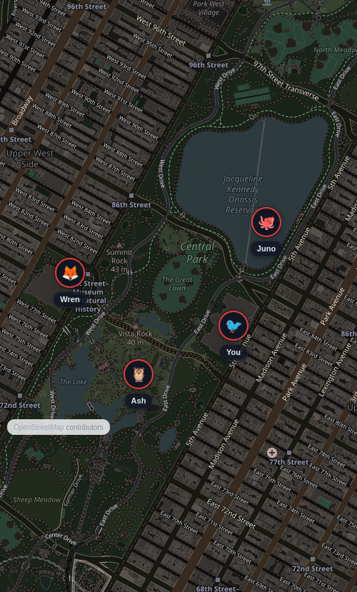 The map with your circle on it