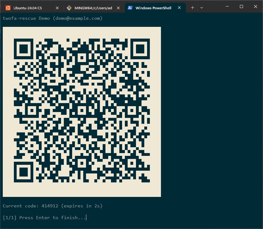 Demo QR Code Windows 11