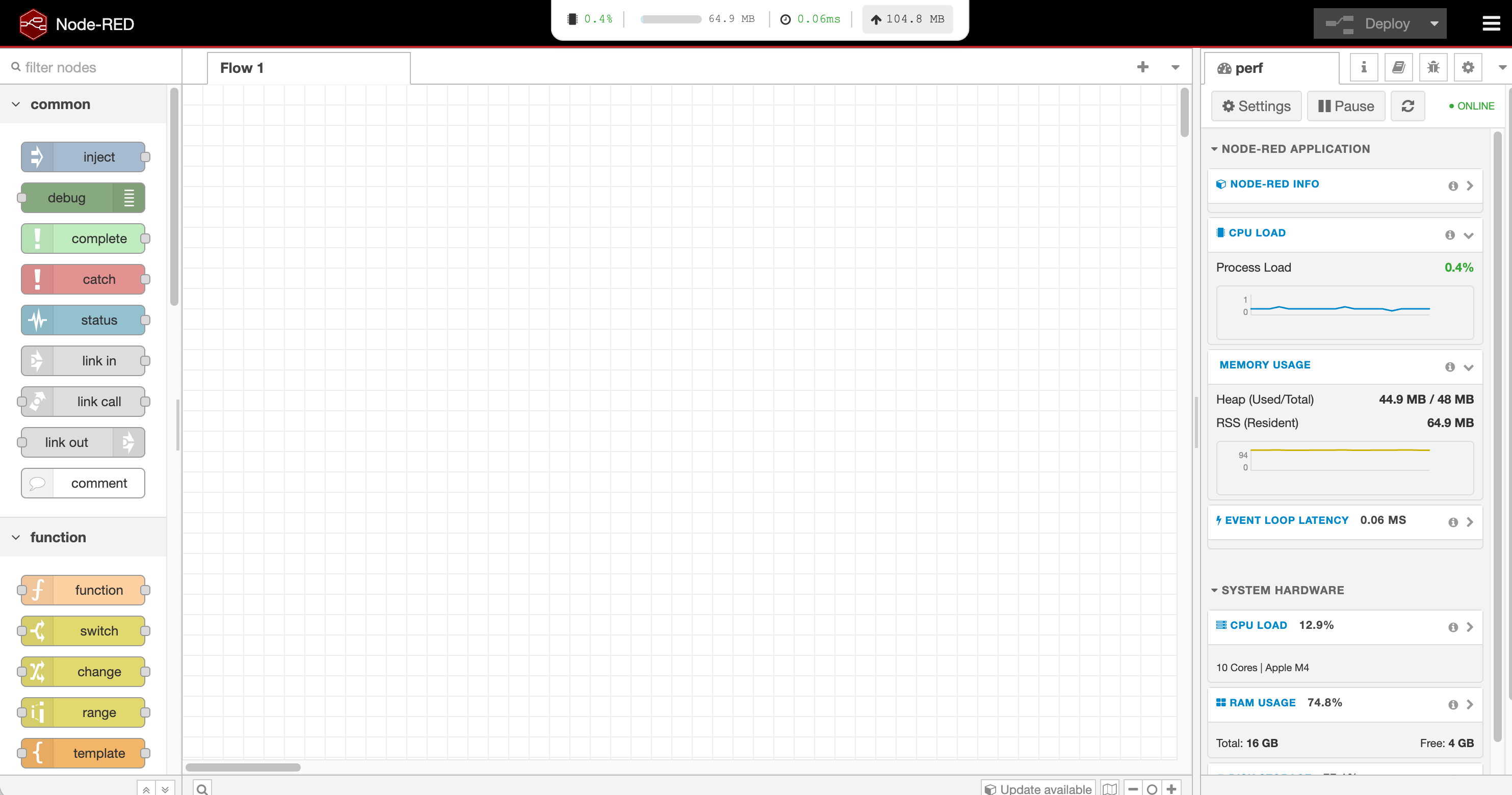 Performance Monitor Hero