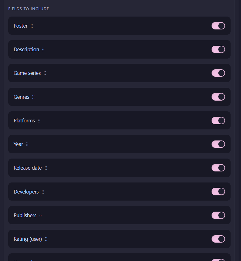 Settings 8