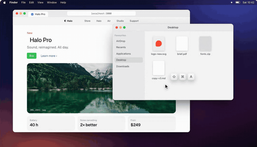 Marking in Finder and a terminal