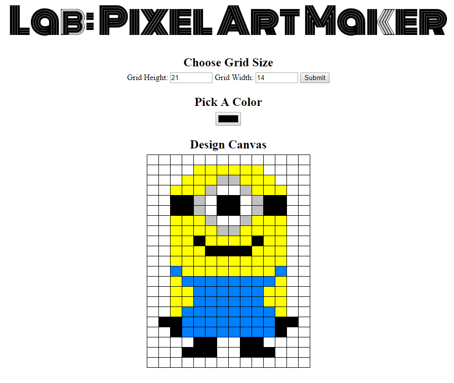 GitHub - musaab-abdalla/frontend-nanodegree-pixel-art-maker: Pixel Art