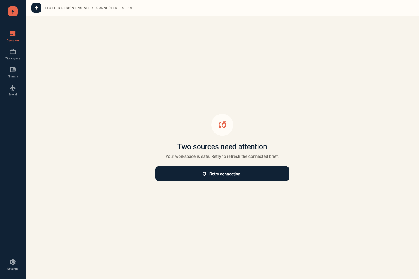 Recoverable connected-source error