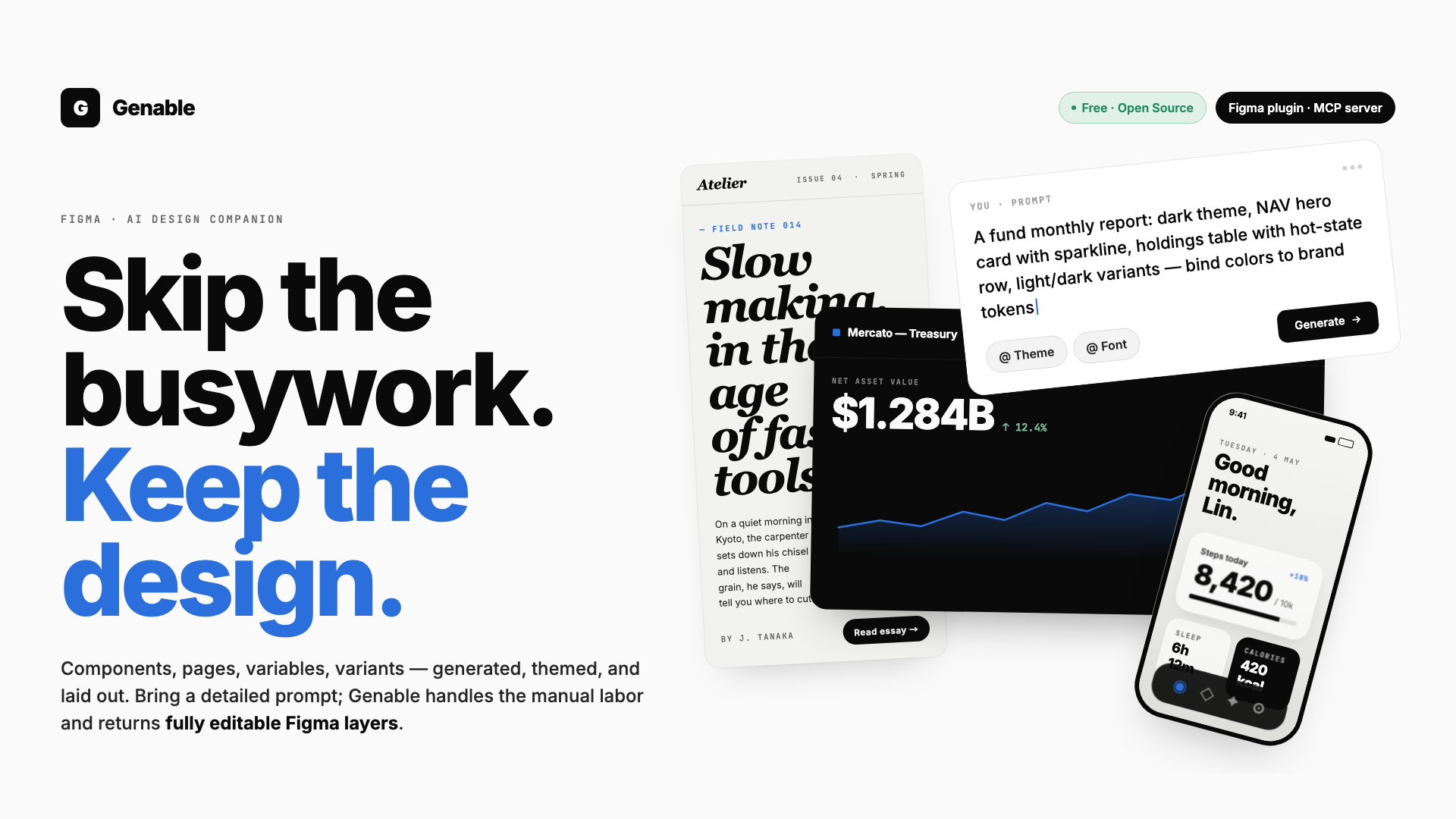 Skip the busywork. Keep the design.