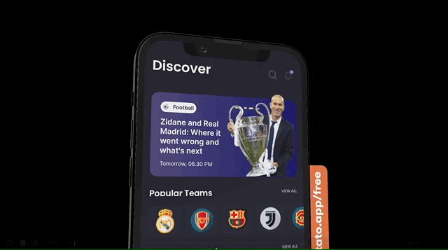 Football App UI In React Native