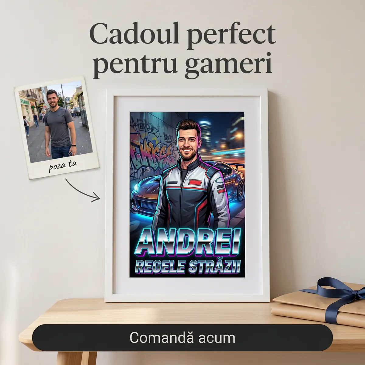 Gaming - Tablou personalizat Street Racer - cadou Street Racer