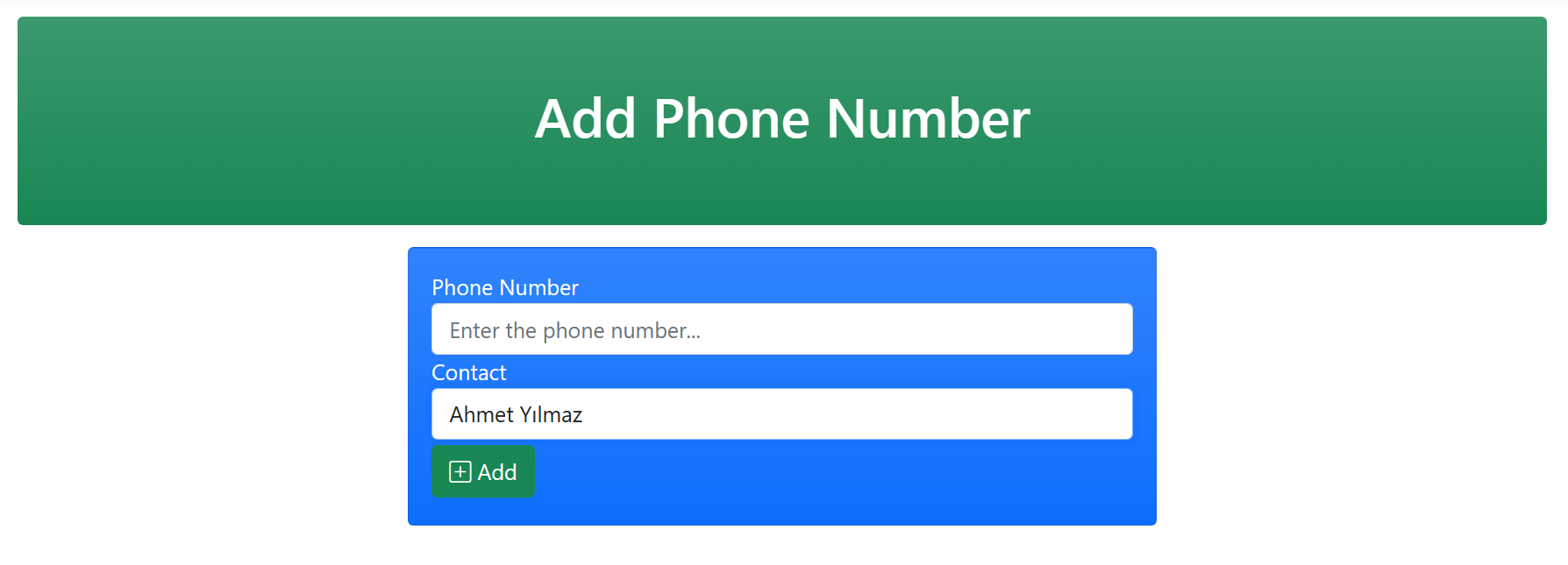 PhoneNumber_Create_Page