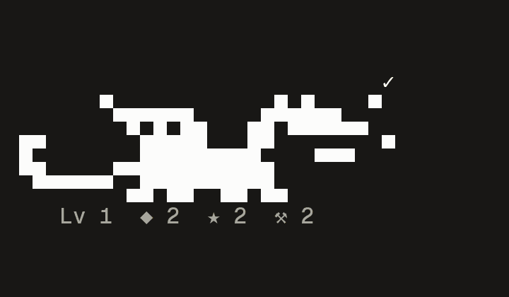 The five small games: dragon, slot machine, duel, Tamagotchi, Tetris