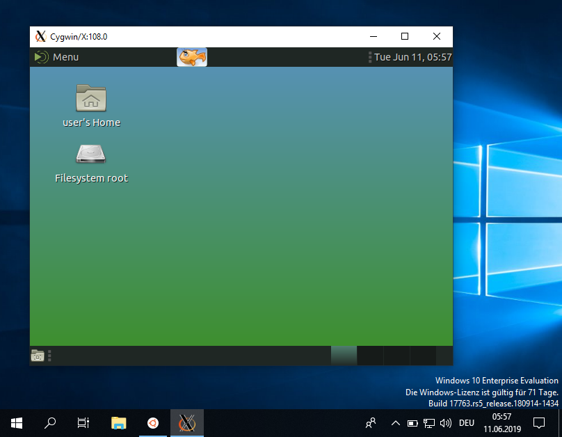 Mate Desktop on MS Windows