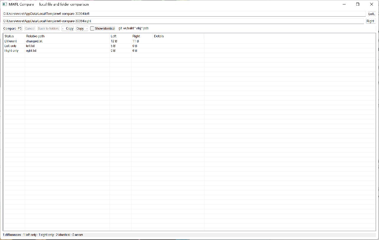 Folder Compare application