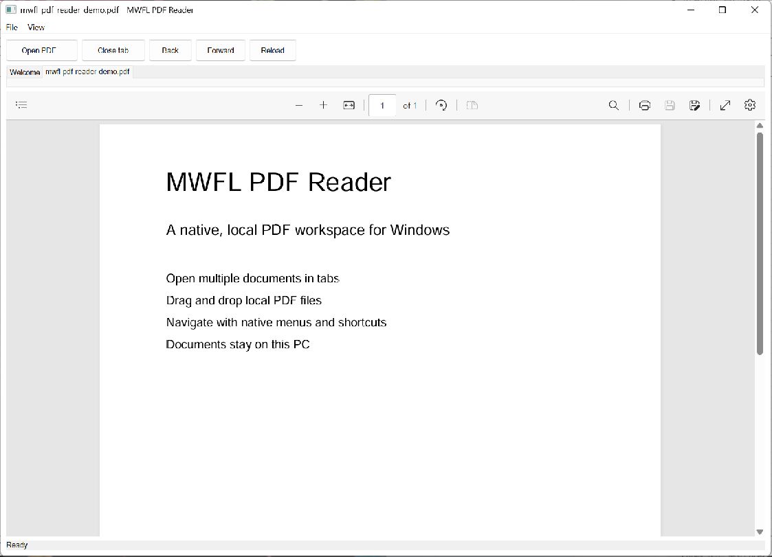 PDF Reader application