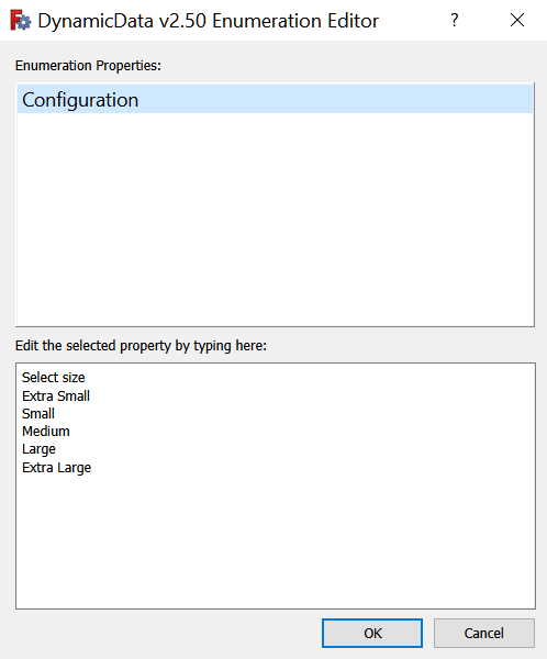 edit enumerations screenshot