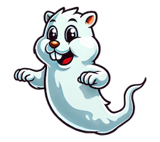 Ghost Gopher Mascot