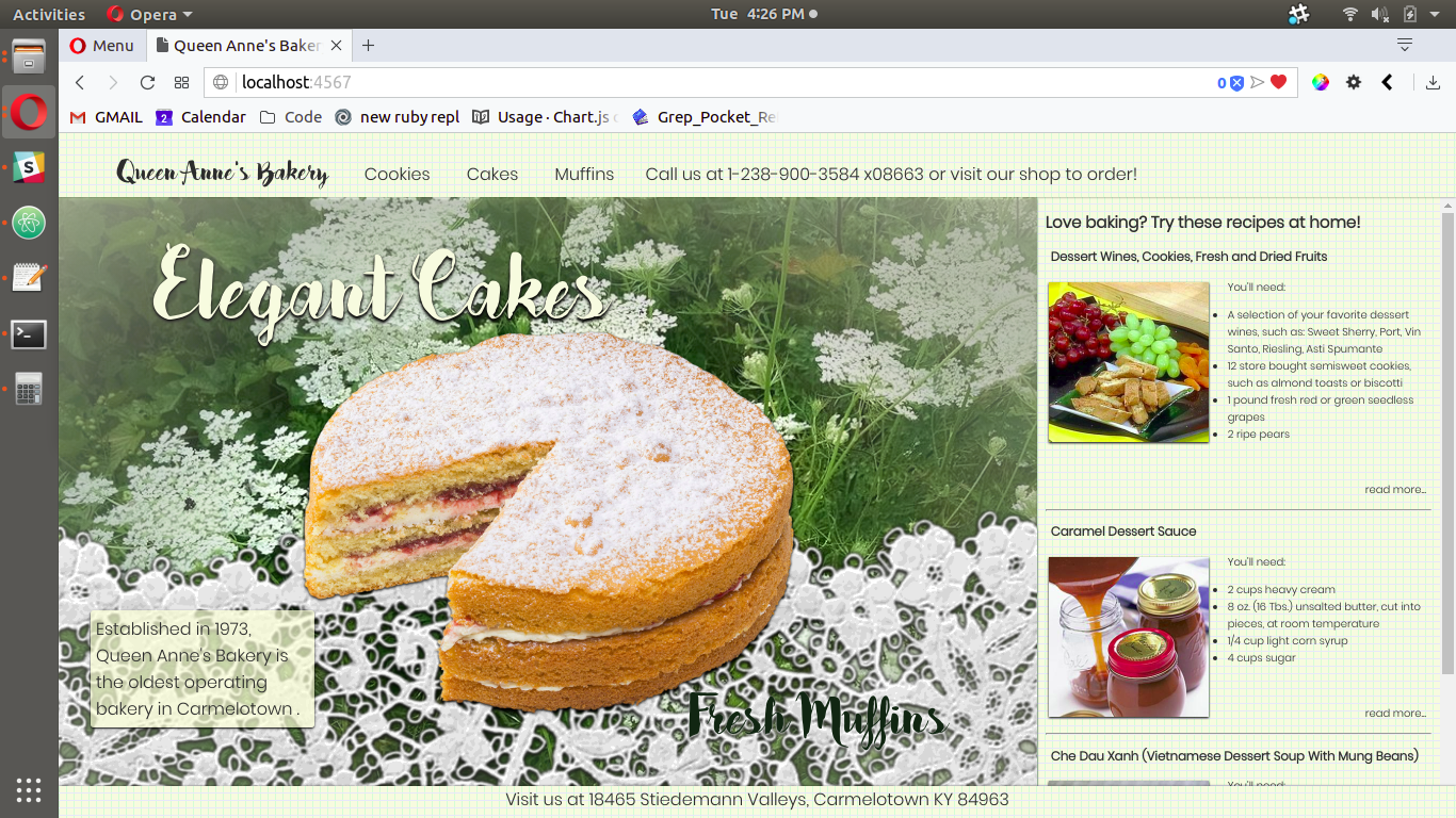 GitHub - mwissig/Bakery: A web site for a bakery · GitHub