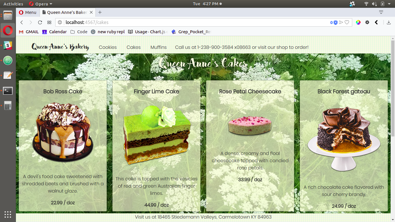 Github Mwissig Bakery A Web Site For A Bakery