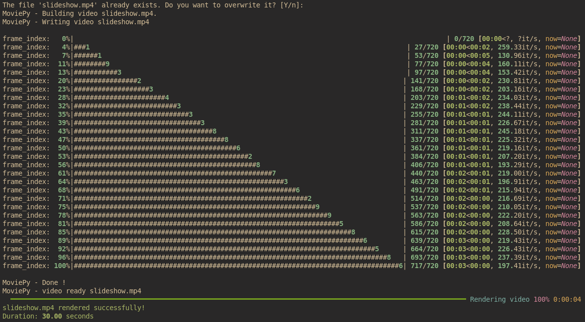 sample output