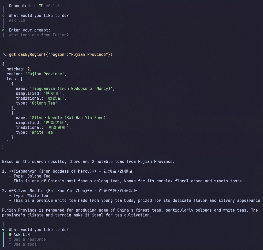 MCP client CLI