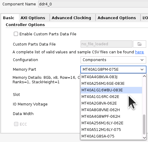 DDR4 Memory Part