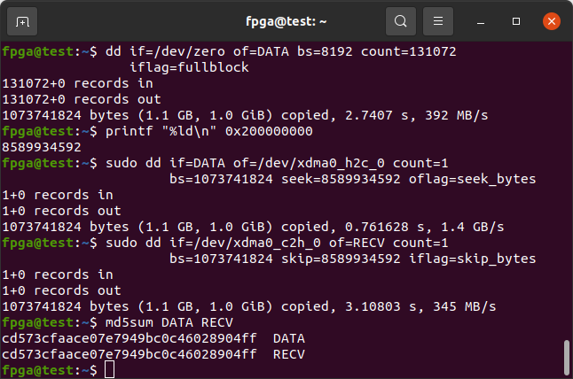 Test DDR4 With All-Zeros File