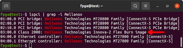 lspci Innova-2 Flex Burn Image