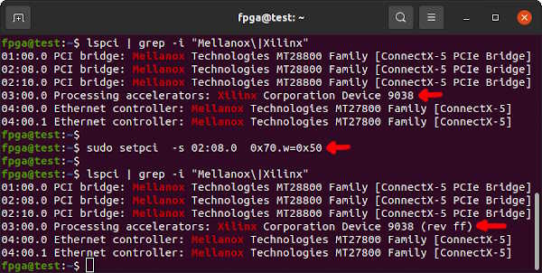 Disconnect FPGA from PCIe Bridge