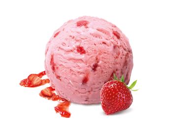 Strawberry Ice Cream Image.