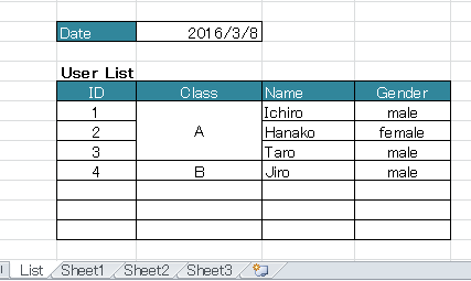 Sample Excel