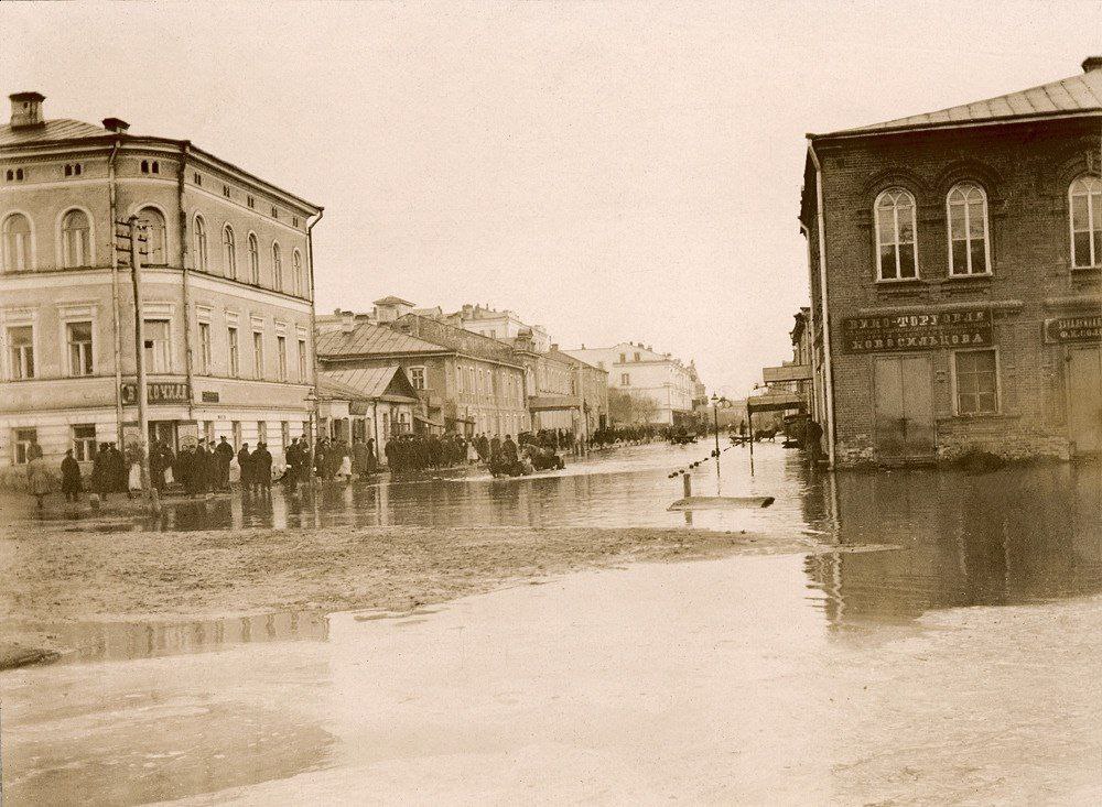 Клочківська вулиця під час повені 1894 року