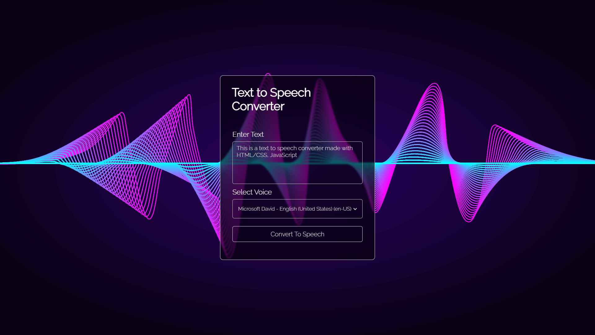 Text-to-Speech Converter