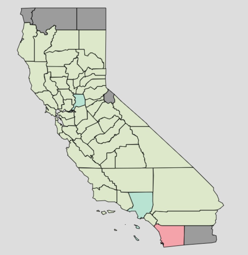 Real-Time Time-of-Use (TOU) Electricity Rates by California County