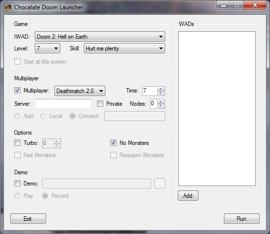 GitHub - mylesthaiss/Chocolate-Doom-Launcher: An unofficial frontend ...