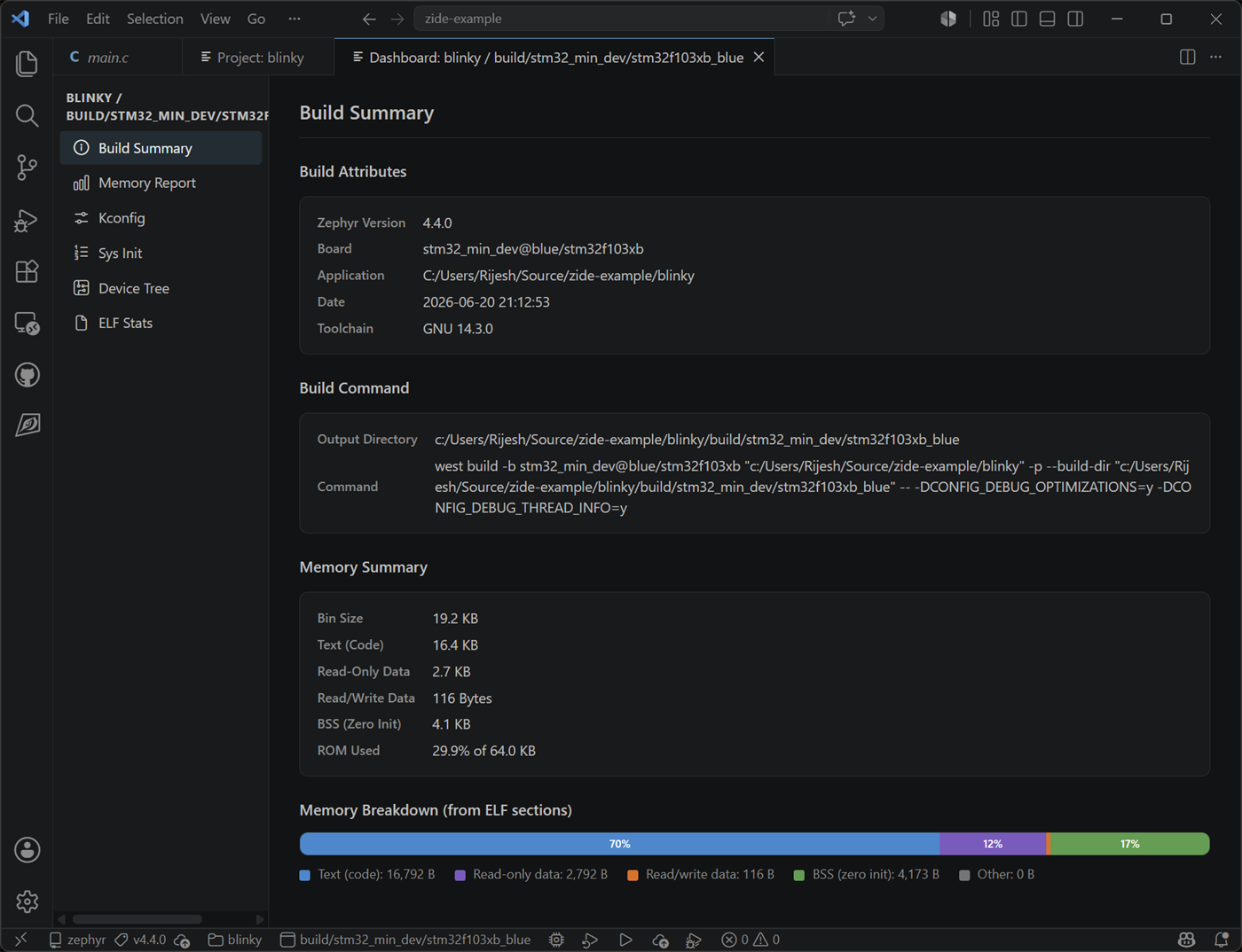 Build Dashboard — Build Summary