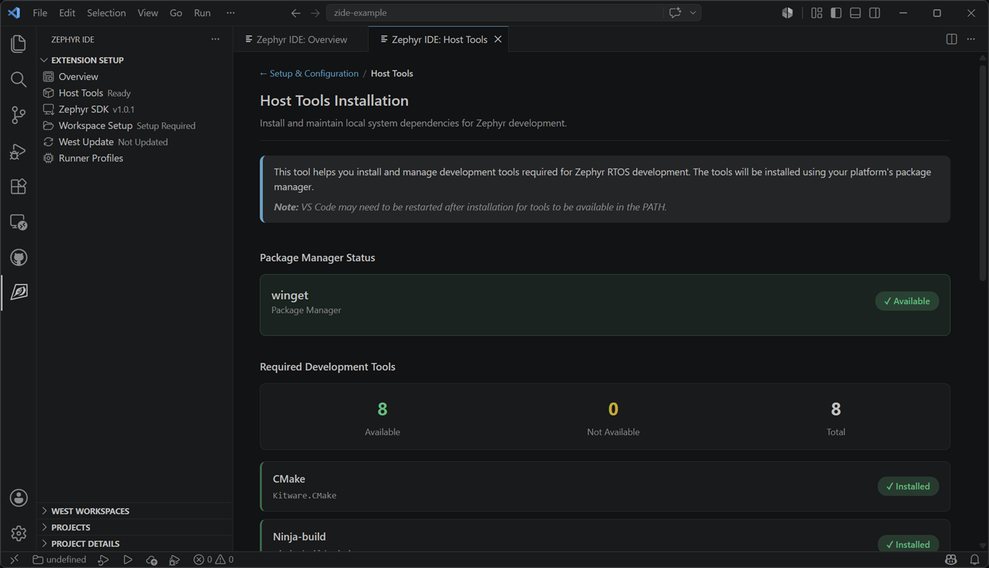 Host Tools Installation