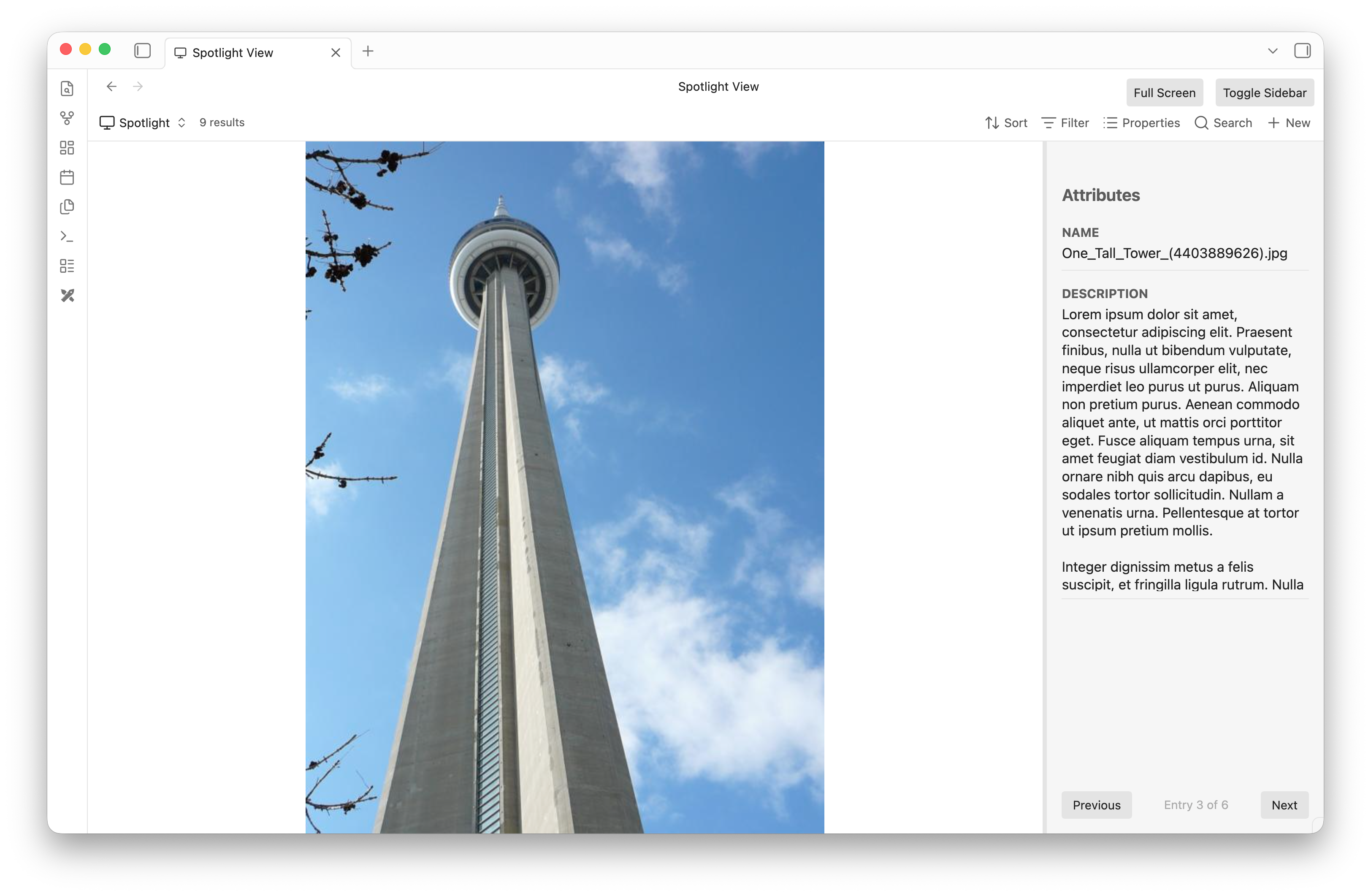Spotlight View Screenshot