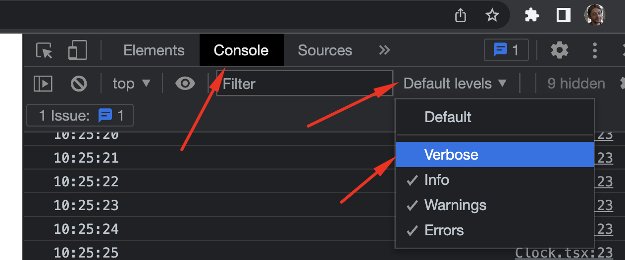 How to enable verbose level