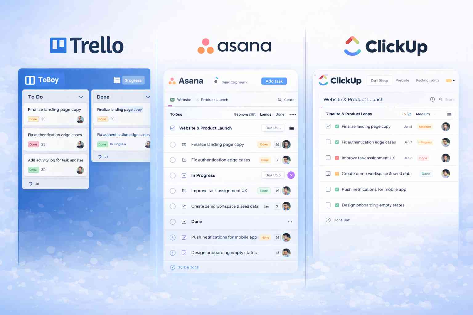 Project Management Tools Comparison