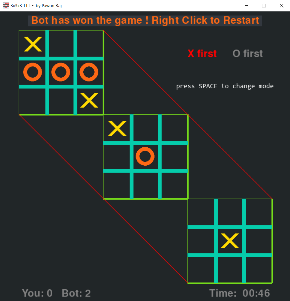 🤖 5x5 Tic Tac Toe Bot - Taking 3x3 to the next level! - Replit