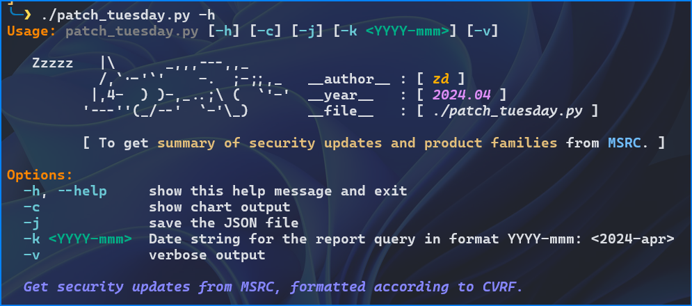 ./patch_tuesday.py -h