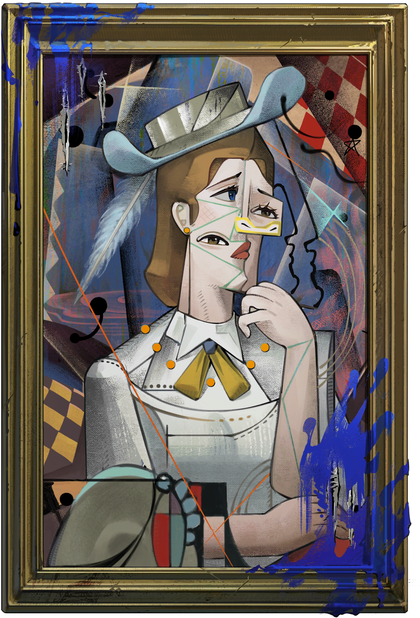 『湖畔の女性』