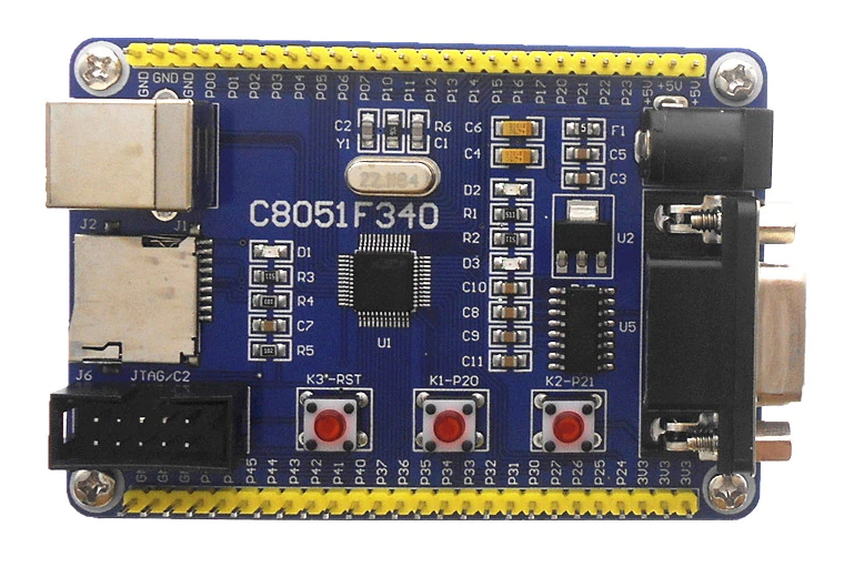 C8051F340 development board